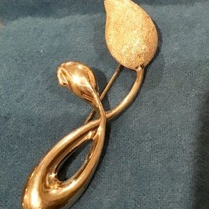 Sterling Silver Tulip Brooch